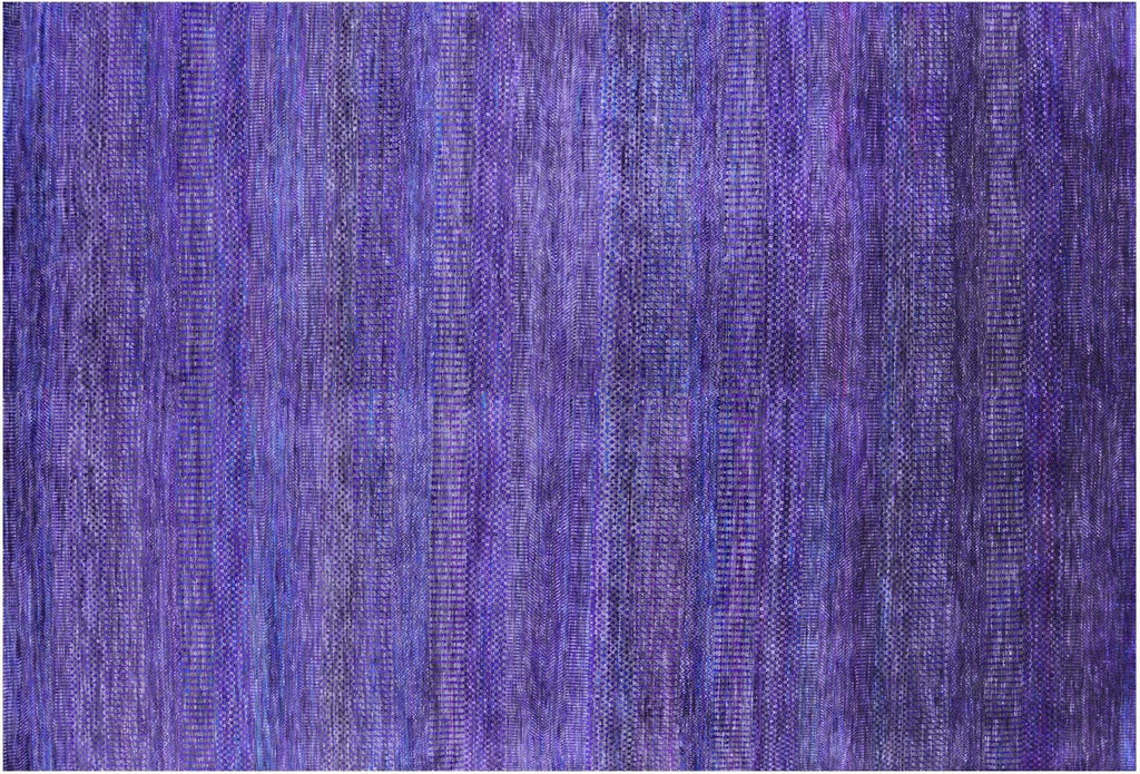 Purple Super Savannah Gabbeh Wool & Silk Handmade Rug - Manhattan Rugs