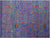 Blue Wool & Silk Persian Ziegler Handmade Rug - Manhattan Rugs