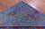 Blue Wool & Silk Persian Ziegler Handmade Rug - Manhattan Rugs