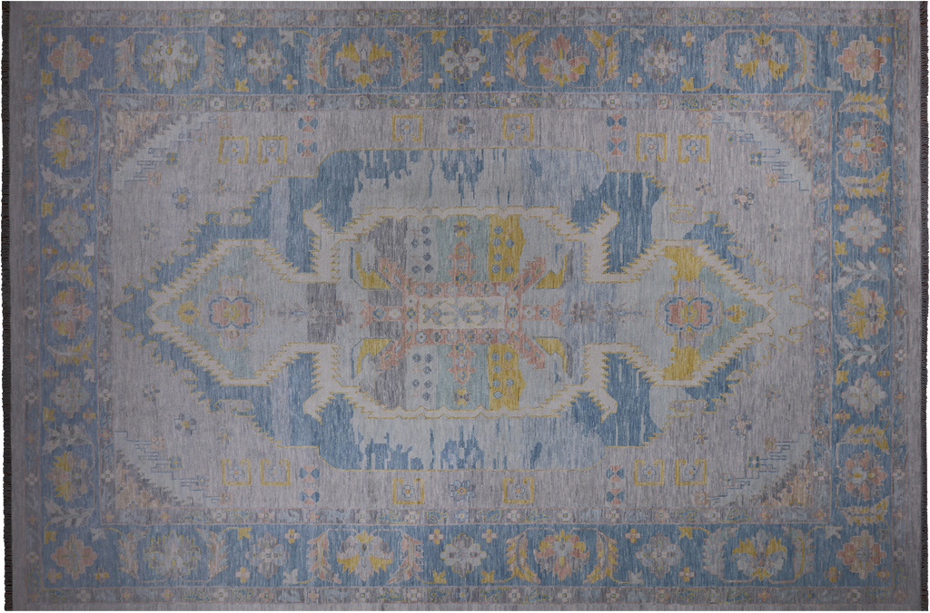 Silver 12' 1" X 18' 0" Handmade Persian Heriz Serapi Rug - Q22221