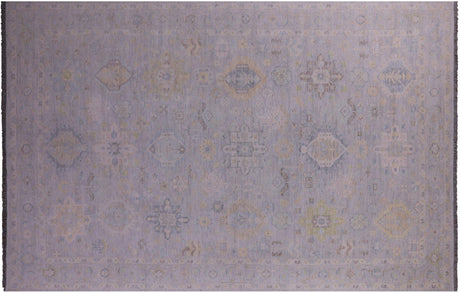 Grey Hand-Knotted Persian Heriz Serapi Wool Rug - Manhattan Rugs
