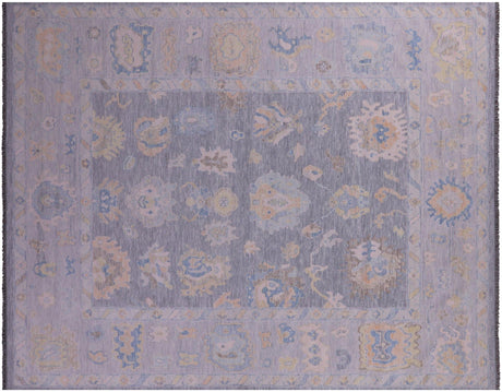 Grey Turkish Angora Oushak Handmade Wool Rug - Manhattan Rugs