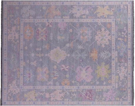 Grey Turkish Angora Oushak Handmade Wool Rug - Manhattan Rugs