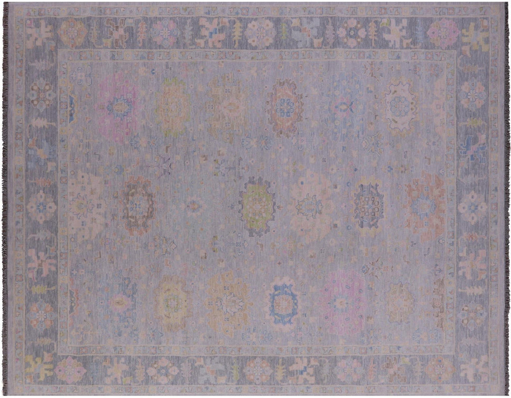 Grey Turkish Angora Oushak Handmade Rug - Manhattan Rugs