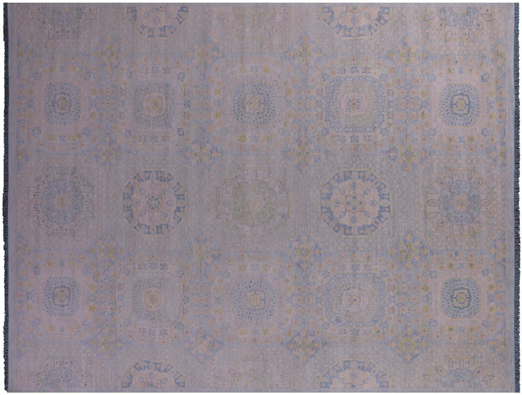 Blue Mamluk Hand-Knotted Wool Rug - Manhattan Rugs