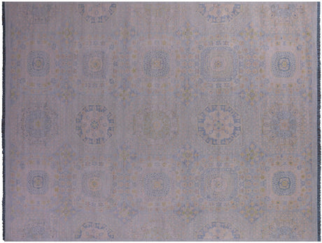 Blue Mamluk Hand-Knotted Wool Rug - Manhattan Rugs