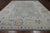 SUPER SALE Silver 12' 1" X 14' 9" Turkish Angora Oushak Handmade Rug - Q22239