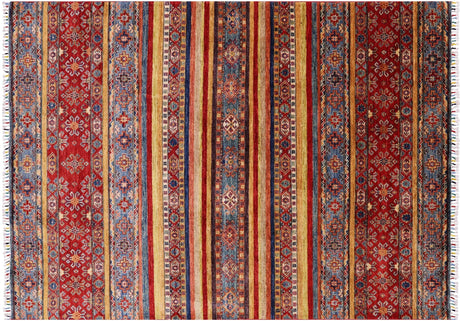 Hand Knotted Khorjin Super Kazak Wool Rug - Manhattan Rugs