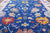 Blue Turkish Angora Oushak Hand Knotted Wool Rug - Manhattan Rugs