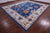 Blue Turkish Angora Oushak Hand Knotted Wool Rug - Manhattan Rugs