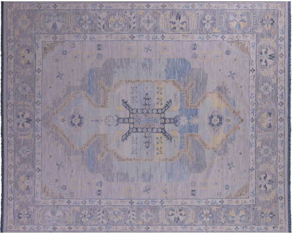 Grey Persian Heriz Serapi Hand-Knotted Wool Rug - Manhattan Rugs