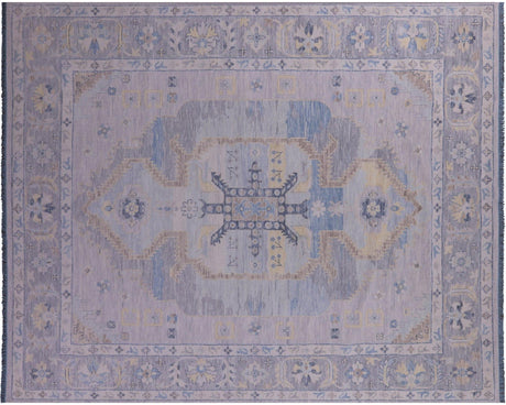 Grey Persian Heriz Serapi Hand-Knotted Wool Rug - Manhattan Rugs