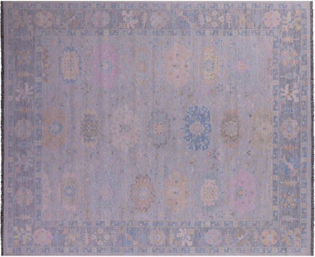 Grey Turkish Angora Oushak Handmade Wool Rug - Manhattan Rugs