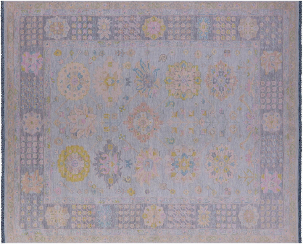 Blue/Grey Handmade Persian Heriz Serapi Rug - Manhattan Rugs