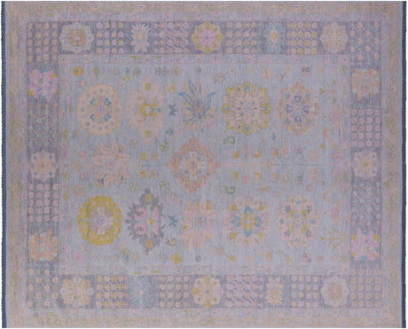 Blue/Grey Handmade Persian Heriz Serapi Rug - Manhattan Rugs