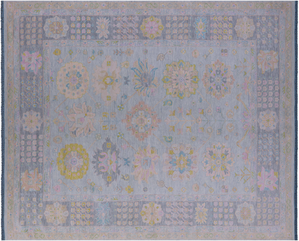 Blue/Grey Handmade Persian Heriz Serapi Rug 12' 1" X 15' 3" - Q22246