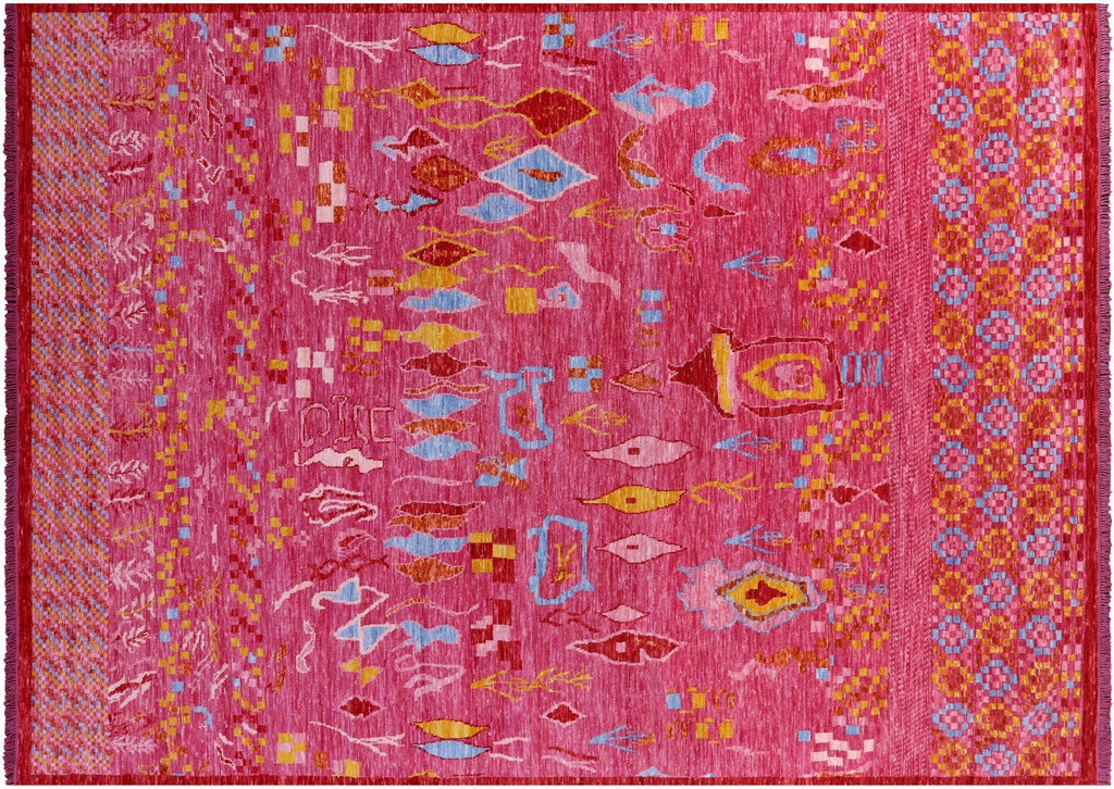 Pink Moroccan Handmade Wool Rug - Manhattan Rugs