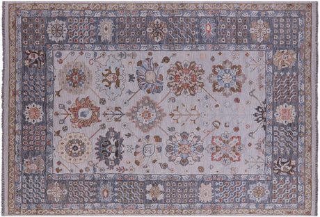 Grey Persian Heriz Serapi Handmade Rug - Manhattan Rugs