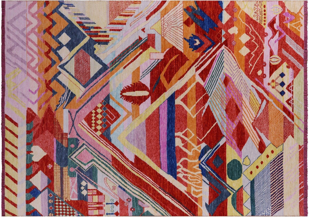 Moroccan Hand-Knotted Wool Rug - Manhattan Rugs