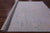 Blue Turkish Angora Oushak Handmade Rug