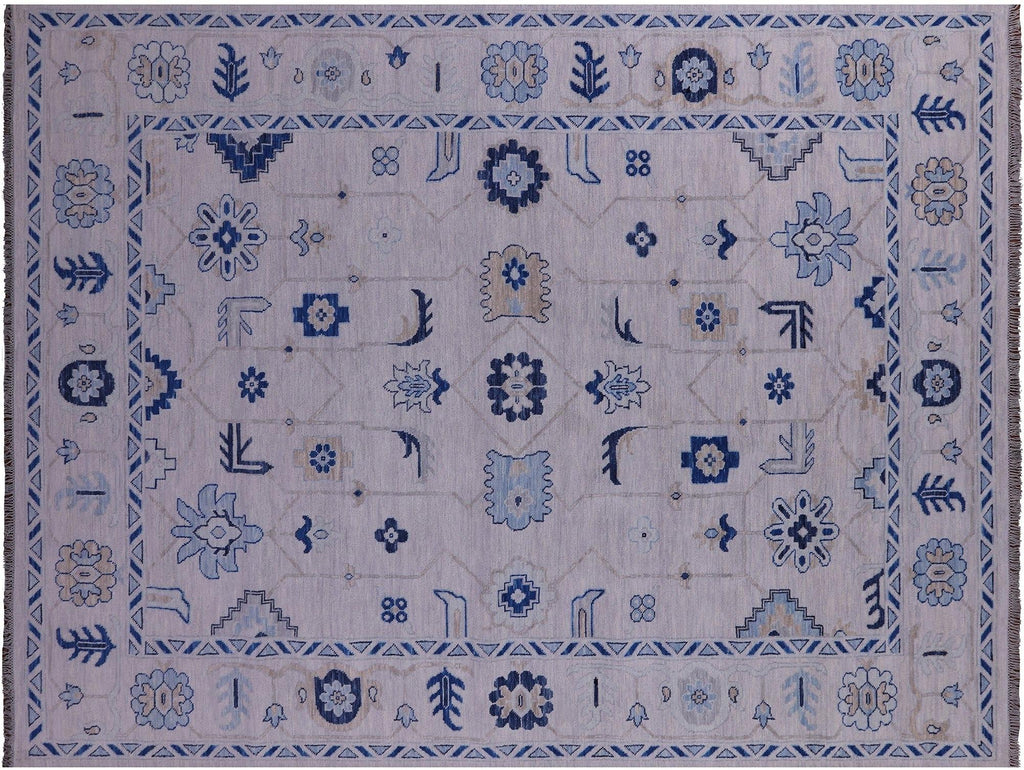 Grey Handmade Turkish Oushak Wool Rug - Manhattan Rugs