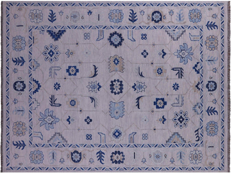 Grey Handmade Turkish Oushak Wool Rug - Manhattan Rugs