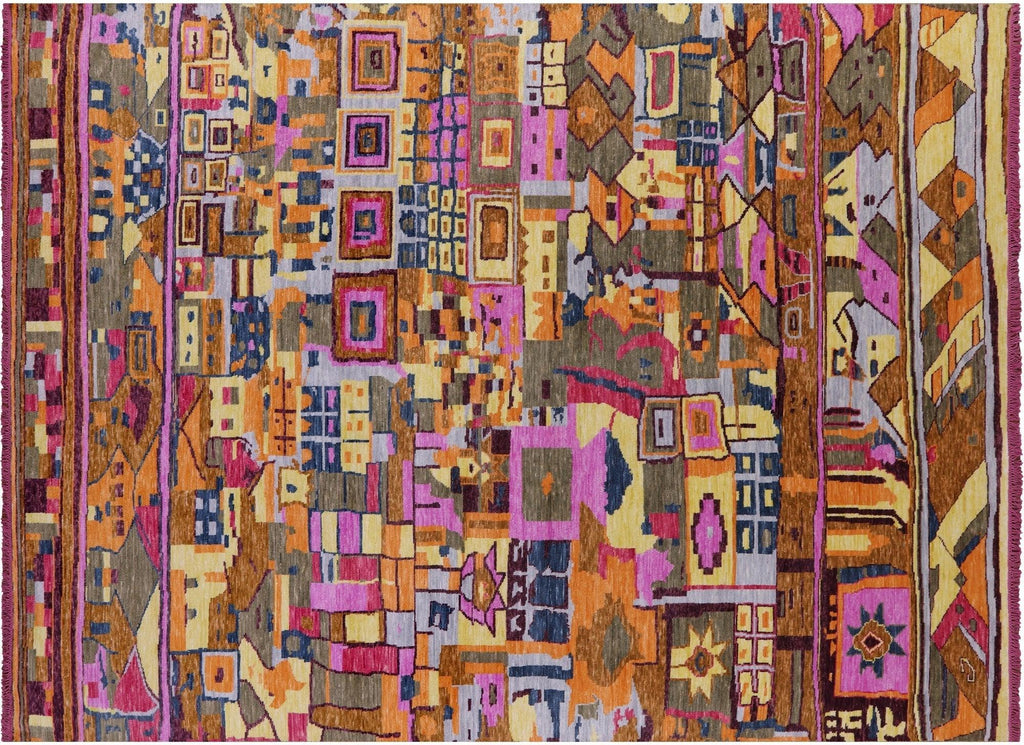 Moroccan Hand Knotted Wool Rug - Manhattan Rugs