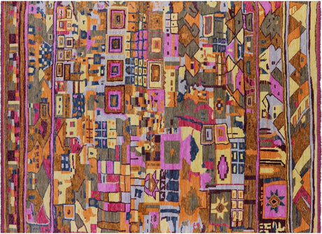 Moroccan Hand Knotted Wool Rug - Manhattan Rugs