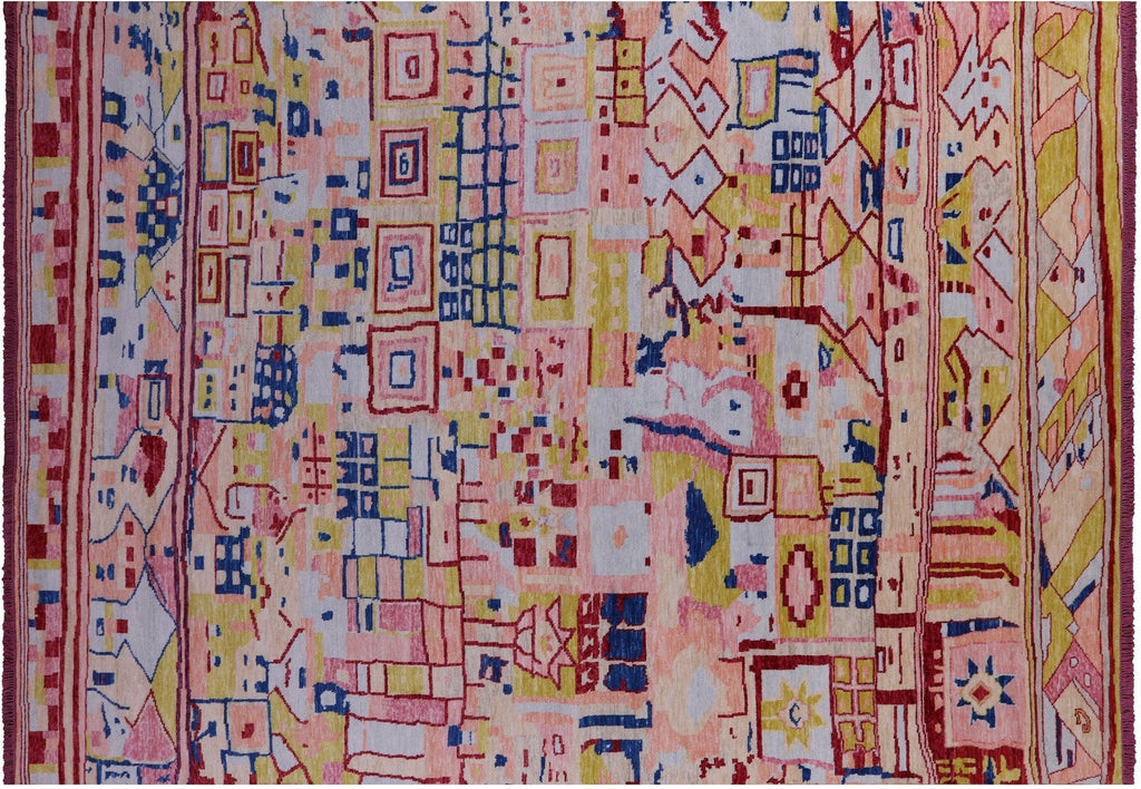 Moroccan Hand-Knotted Wool Rug - Manhattan Rugs