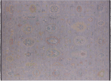 Grey Turkish Oushak Hand Knotted Wool Rug - Manhattan Rugs