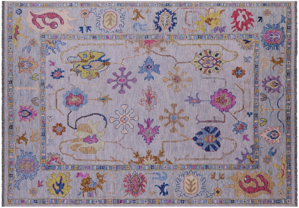 Grey Turkish Oushak Handmade Wool Rug - Manhattan Rugs