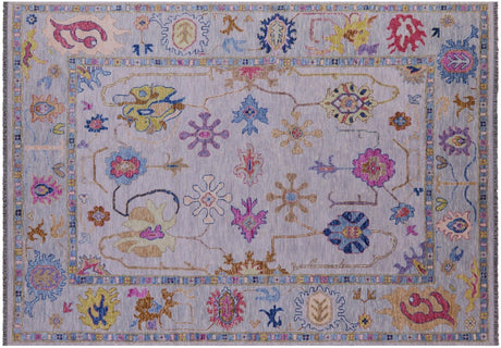 Grey Turkish Oushak Handmade Wool Rug - Manhattan Rugs