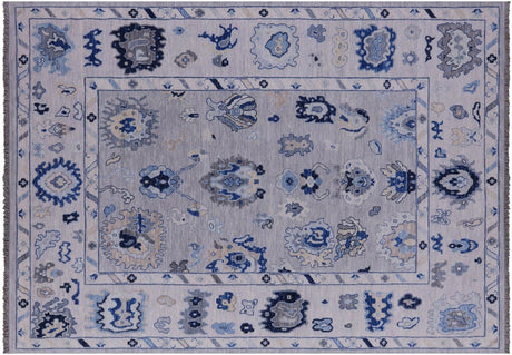 Grey Handmade Turkish Oushak Wool Rug - Manhattan Rugs