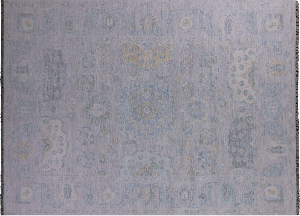 Silver Persian Tabriz Handmade Wool Rug  10' 4" X 14' 0" - Q22277