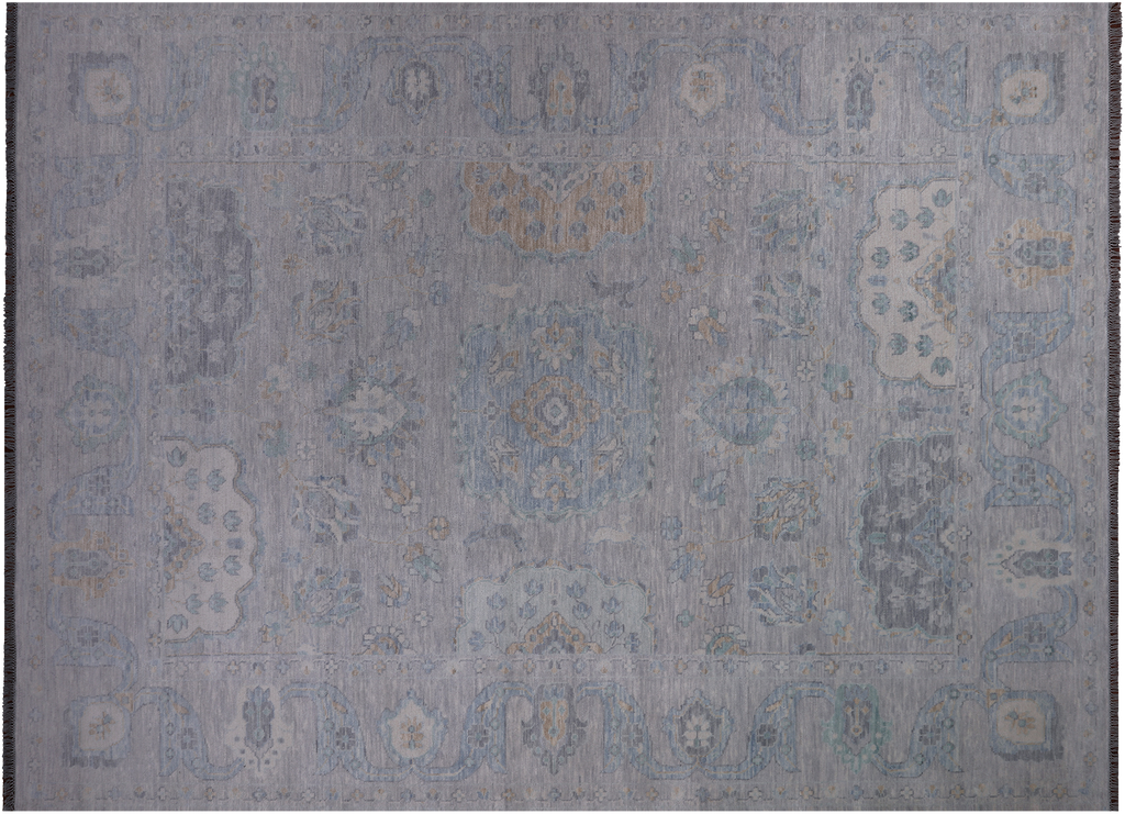 Silver Persian Tabriz Handmade Wool Rug  10' 4" X 14' 0" - Q22277