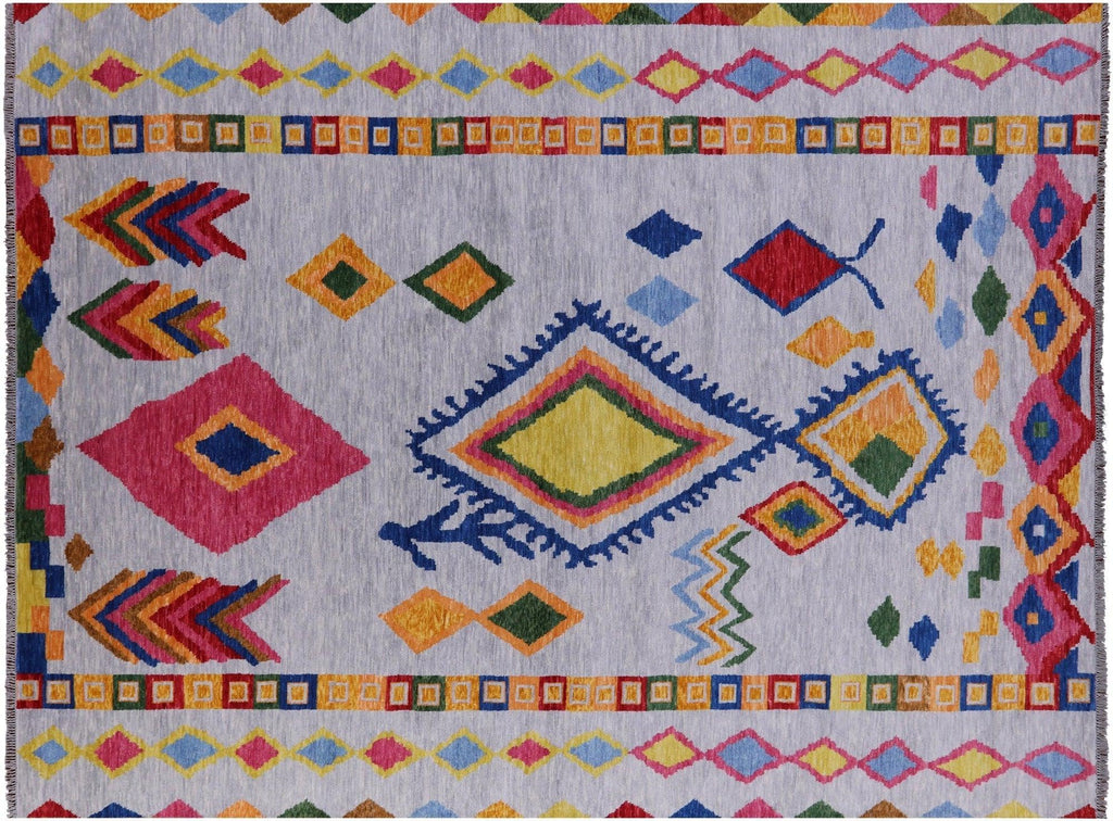 Grey Handmade Moroccan Wool Rug - Manhattan Rugs