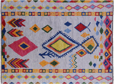 Grey Handmade Moroccan Wool Rug - Manhattan Rugs