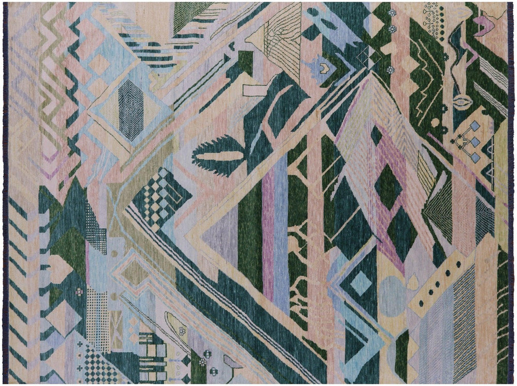 Moroccan Hand-Knotted Wool Rug - Manhattan Rugs