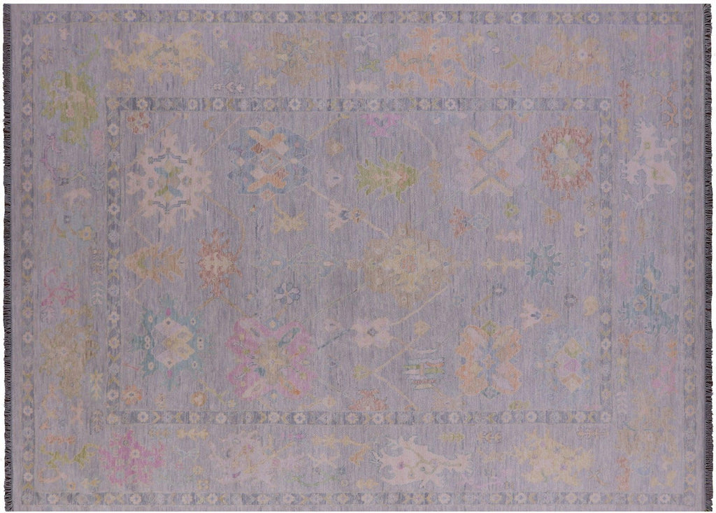 Grey Turkish Oushak Hand Knotted Wool Rug - Manhattan Rugs
