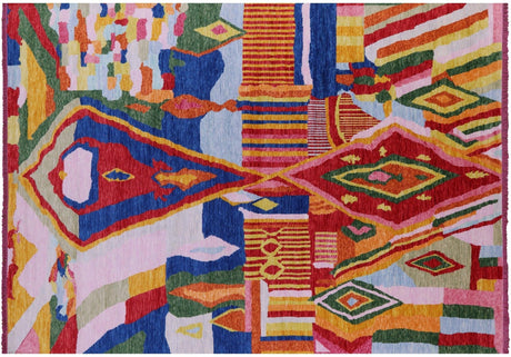 Moroccan Hand-Knotted Wool Rug - Manhattan Rugs