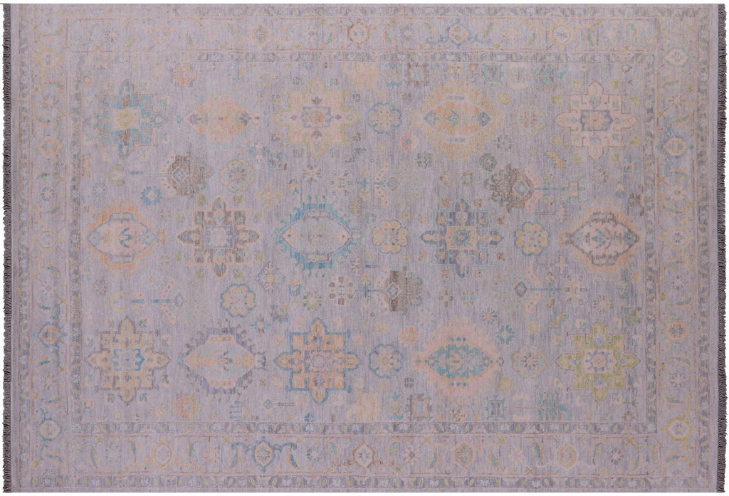 Grey Persian Heriz Serapi Handmade Wool Rug - Manhattan Rugs