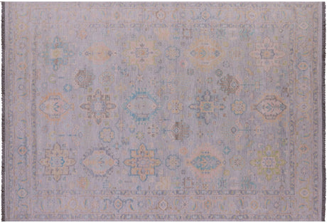 Grey Persian Heriz Serapi Handmade Wool Rug - Manhattan Rugs