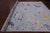 Blue Hand Knotted Turkish Angora Oushak Rug - Manhattan Rugs