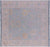 Blue Square Turkish Angora Oushak Hand Knotted Rug - Manhattan Rugs
