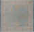 SUPER SALE Blue 10' Square Turkish Angora Oushak Hand Knotted Rug - Q22310