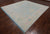 SUPER SALE Blue 10' Square Turkish Angora Oushak Hand Knotted Rug - Q22310