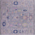 Grey Square Hand-Knotted Turkish Angora Oushak Wool Rug - Manhattan Rugs