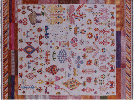 Grey Moroccan Hand Knotted Wool Rug - Manhattan Rugs