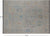 SUPER SALE Silver 9' 1" X 12' 2" Turkish Angora Oushak Handmade Wool Rug - Q22317