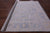Silver 9' Hand-Knotted Square Turkish Angora Oushak Wool Rug - Q22324